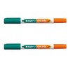 Kokuyo PM-M120-1P Checkle Memorizing Pen, Green, Orange, Set of 2