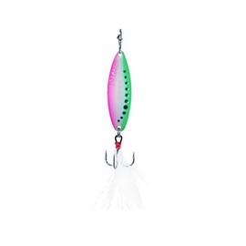 Clam Corporation 112659 Leech Flutter Spoon 1/8oz, Size 10, Glow Watermelon