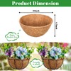 Riare 4 Pack 10 Inch Round Coco Liners Replacement, 100%