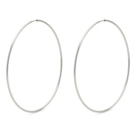 Pilgrim - Sanne PI - Earrings Gold or Silver - Gold-Plated or Silver-plated Earrings - Oversized Hoop Earrings Gold or Silver - Scandinavian Design - Women's Earrings - 6 cm - Statement Earrings,