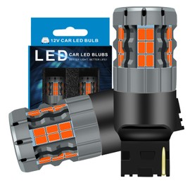 Zyvirexa 7440 LED Brake Light Bulbs Compatible For Honda Accord 2016-2018, Red Light, Plug and Play, Pack of 2