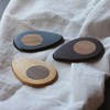 Tamayurarin 0.6 inch (1.8 cm) Set of 3 "Purple Sandalwood"