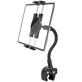 Phichy Fitness Bike, Tablet Holder, Gooseneck Arm, Bicycle, Tablet, Indoor Bike, Running Machine, Room Runner, Exercise, Spin, Cross Bike, Stroller, Treadmill, Bike, Drop Prevention, 360 Degree