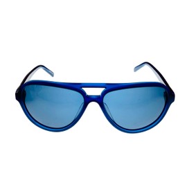 Tony Hawk Mens Navy Plastic Aviator Rxable Sunglass Smoke Lens 2002 2