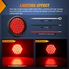 Nilight 4Inch Round Trailer Tail Light 2PCS 24LED Red Stop