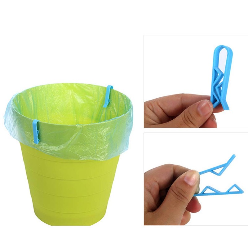 MinniLove 12 Pcs Trash Bag Fixing Clips Trash Bag Trash