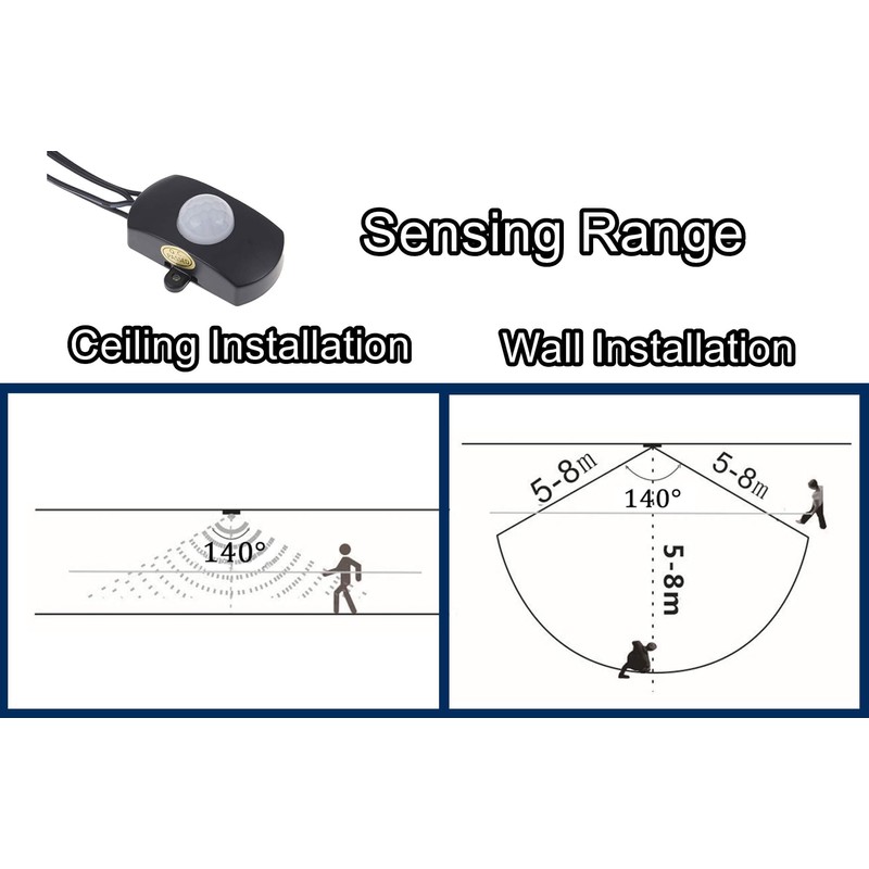 PIR Motion Sensor Switch DC 5-24V Occupancy Sensor Switch for