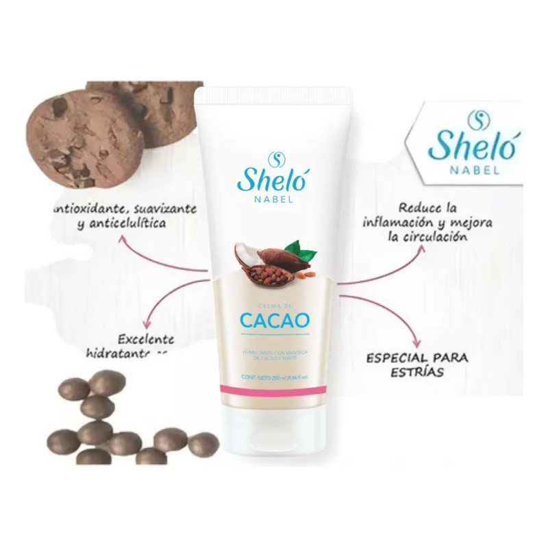 Crema Para Estrías - Humectante a Base de Cacao Shelo