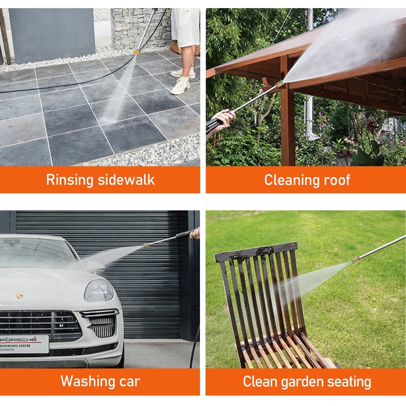 Pressure Washer Accessories, Stainless Steel Power Washer Surface Cleaner, 4000