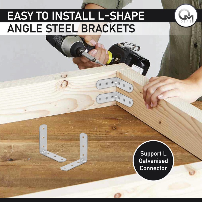 OMIDEAS 50 x Angle Bracket (50 x 50 x 16)