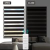 Changshade Motorized Zebra Blinds for Windows Cordless Blackout, Custom Blinds