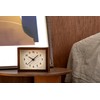 INTERZERO Wooden Desk Clock Japanese Handcrafted Solid Wood Clock Silent