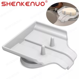 SHENKENUO 1pcs Soap Dish Holder Self Draining Bar Saver Trays For Shower Bathroom New
