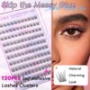 Self Adhesive Lash Clusters Natural No Glue Individual Lashes 10-12MM