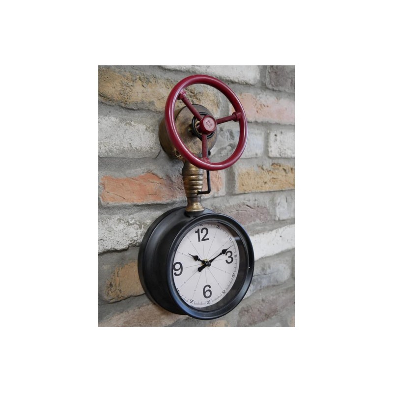 Venture Vehicles Ltd Wall Mounted Industrial Rustic Pipe Clock |
