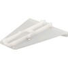 Prime-Line R 7260 Drawer Track Delta Guide, White Plastic (Single