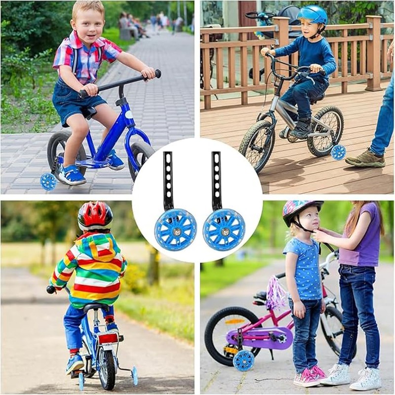 Adjustable Bike Training Wheels for 12/14/16/18/20 Inch Single Speed Bicycles