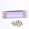 10pcs Nail Art Gel Carving Pen Nail Dotting Tool Silicone