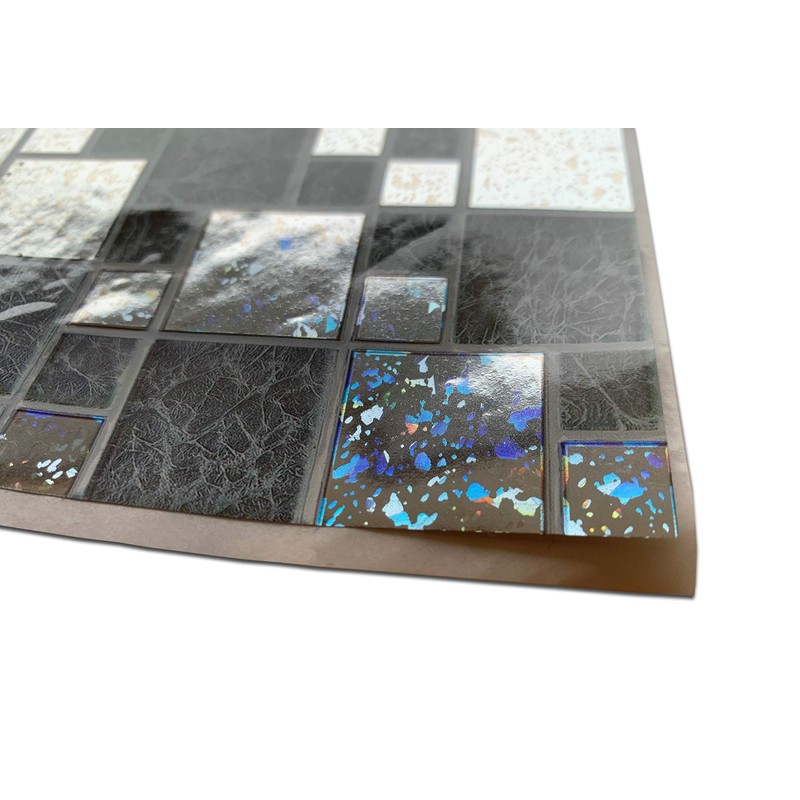 32 Glitter Silver Chrome Kitchen Bathroom Tile Stickers Transfers 15
