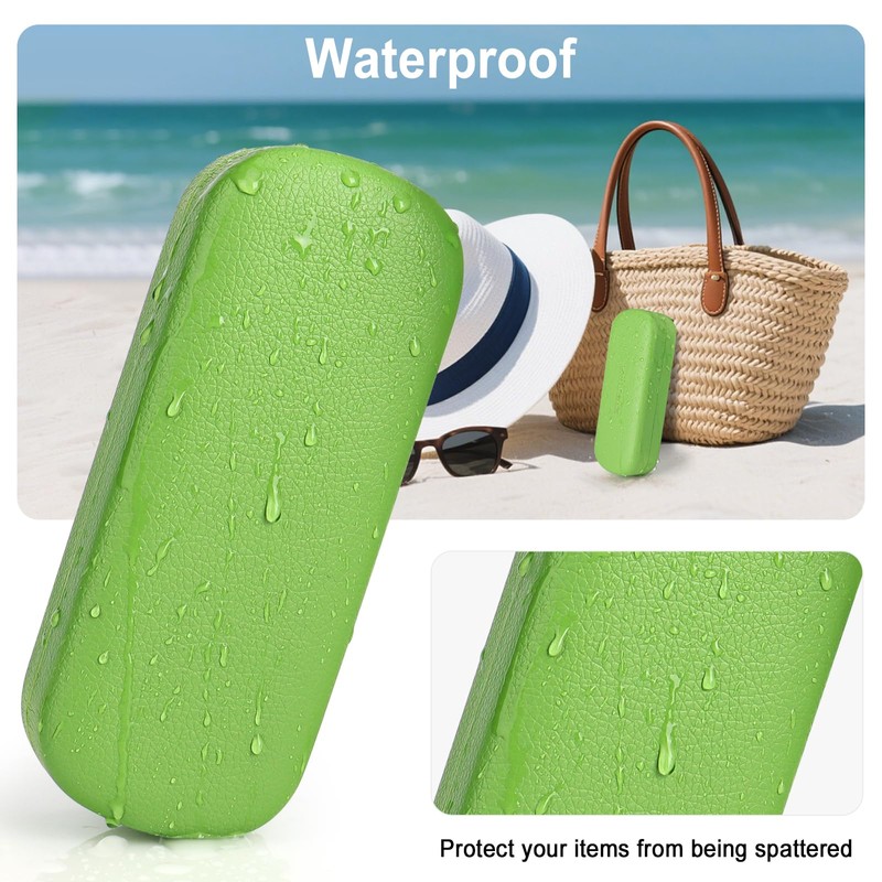 RayLove Glasses Case Hard Shell Eyeglass Case with Cleaning Cloth,