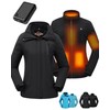 Women Heated Jacket Battery Pack Included Waterproof Ski Snow Coat