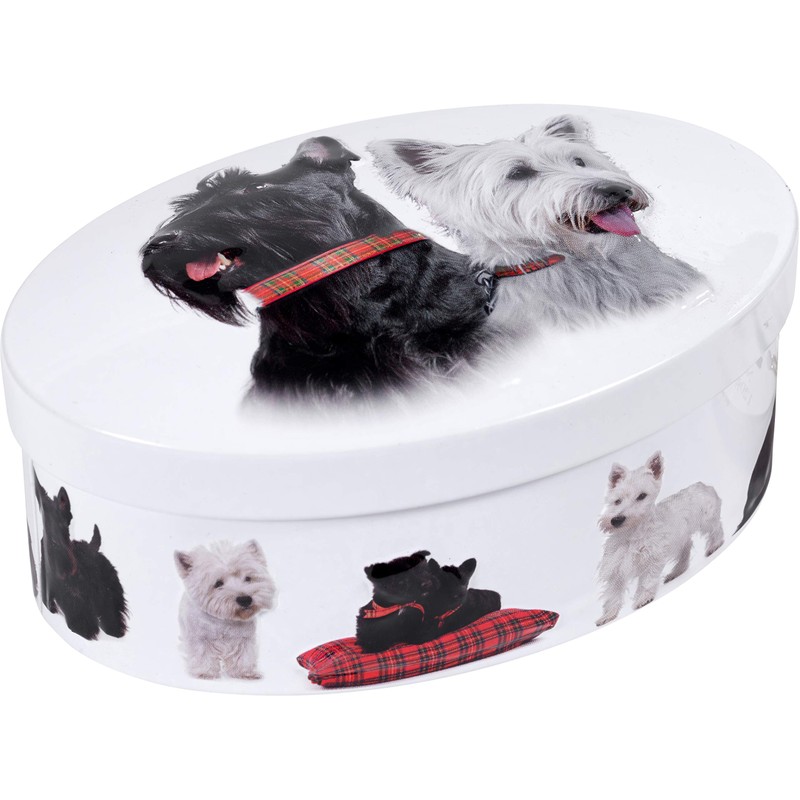 Gardiners of Scotland Handmade Fudge 120g Oval Tin, Scottie Dog
