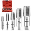 5 Piece NPT Pipe Tap Set, Professional NPT Thread Forming