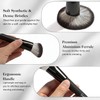 Start Makers Makeup Brushes 3Pcs Set, Foundation Brush for Liquid