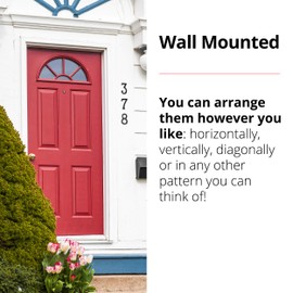 NACH js-rusticnumber-0 House Numbers, 5.5 Inch, Rustic Cast Iron