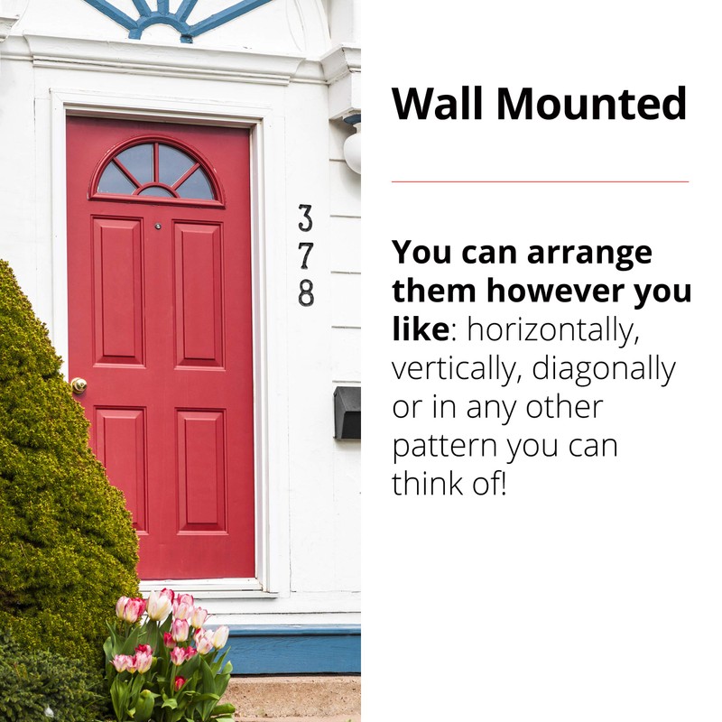 NACH js-rusticnumber-0 House Numbers, 5.5 Inch, Rustic Cast Iron