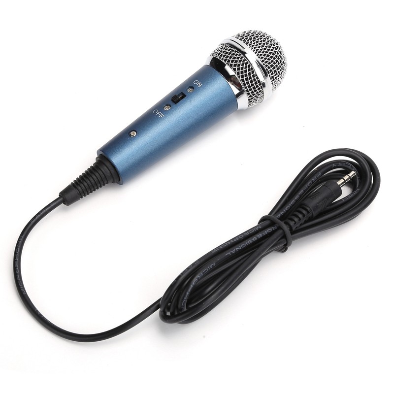 Wired Condenser Microphone 3.5mm with UShaped 3.5mm Audio Adapter for