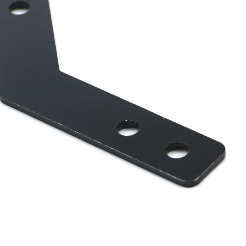 KUMGROT Black 135 Degree Flat Corner Brace Brackets Carbon Steel