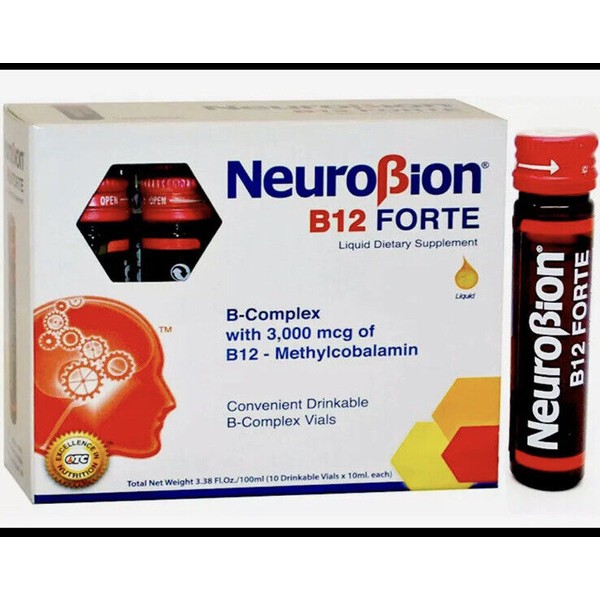 NEUROBION B12 FORTE SUPPLEMENT 10 Drinkable Vials SUPLEMENTO BEBIBLE 10 Ampollet
