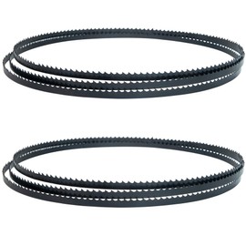 YullSorom 72 Inch Bandsaw Blades 1/4 Inch x 6 TPI Band Saw Blades High Carbon Steel Band Saw for Woodworking for Wen 3962 and Delta 28-140,10" bandsaw - 0.014 Inch Thick 2 Pack Black