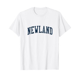 Newland NC Vintage Athletic Sports JSN2 Navy Print T-Shirt