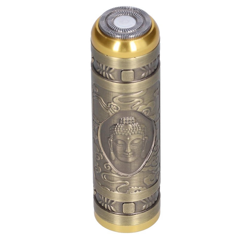 Portable Electric Shaver Bronze Stainless Steel Razor USB Charging Electric