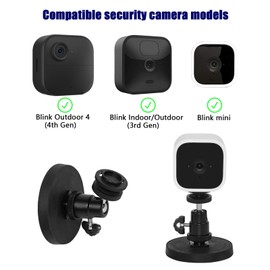 Magnetic Camera Wall Mount Stand Compatible with Blink Outdoor 4 (4th Gen),Blink Mini,Blink Mini 2, Blink Outdoor (3rd Gen), Adjustable Magnetic Mount for Metal Surface, No-Drill