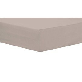 Olivia Rocco Easy Care Fitted Sheet Poly Cotton Bed Sheets, Super King Natural