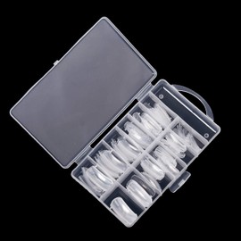 KM-Nails 100 elastic dual tips/popits assorted in box.