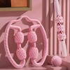 Leg, Calf, Thigh, Foot, Arm Massage Roller for Muscle Relief 3-Piece Set Pink