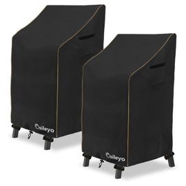 Osileyo Adirondack Chair Cover 2 Pack,Waterproof Heavy Duty Outdoor Tall Adirondack Chair Cover 2 Pack,Patio Adirondack Chair Cover for Outdoor Chair(30 W x 32 D x 46 H inches) Black