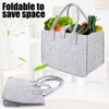 ASelected Pack of 3 Felt Shopping Basket Small 30 x