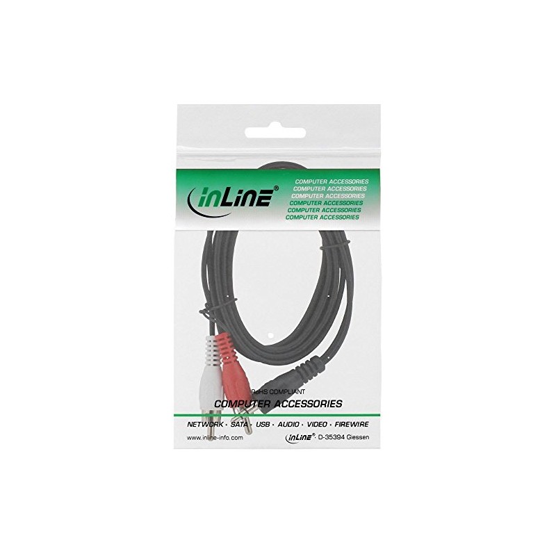 InLine RCA/Audio Jack Cable 2x RCA Male to 3.5 mm