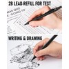 Nicpro 45PCS Black & Silver Metal Mechanical Pencil Set in