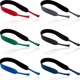 Frienda 6 Pieces Floating Neoprene Sunglasses Straps Floating Eyewear Retainer Holder for Sports Outdoors Water Activities (Natural Color)