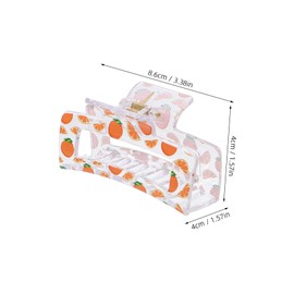 SAFIGLE 5Pcs Fruit Pattern Jaw Hair Clips for Women Decorative Claw Clip with Cherry Strawberry Lemon and Watermelon Designs for Everyday Use and Special