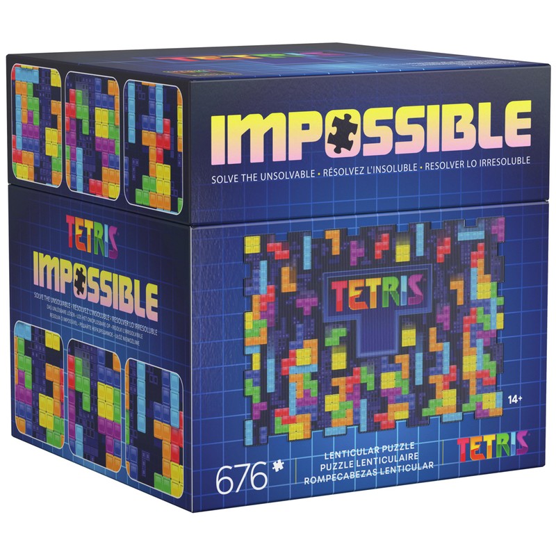 Spin Master Games, Tetris Impossible Puzzle, 639 Pieces, Lenticular Pieces,