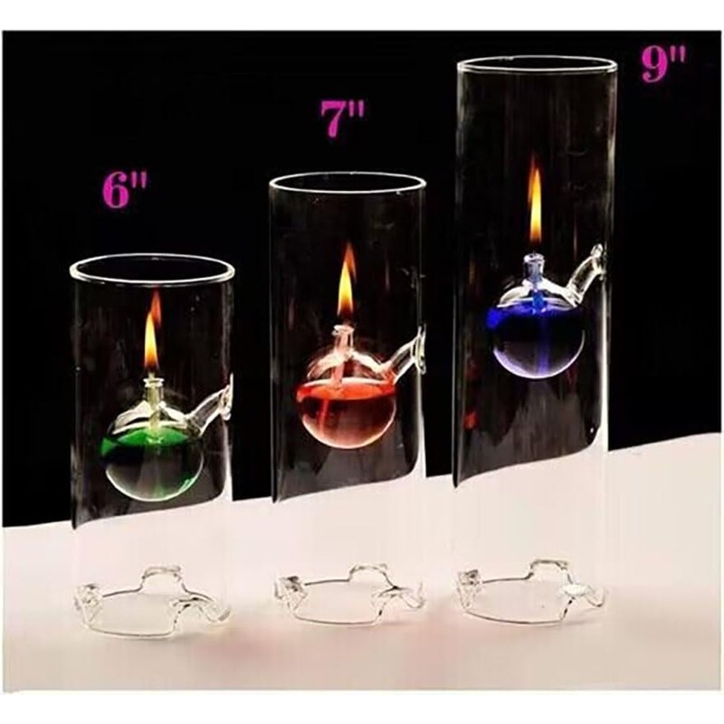MEMEOKON Glass Oil fire Warm Light Borosilicate Includes Bliss Suspended