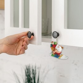 Paddleboard Surfing Santa Christmas Ornament, SUP Coastal Beach Décor, Holiday Tree Decorations by Christmas Market Ornaments