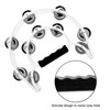Musfunny Half Moon Tambourines, Hand Tambourine with Double Row Jingles